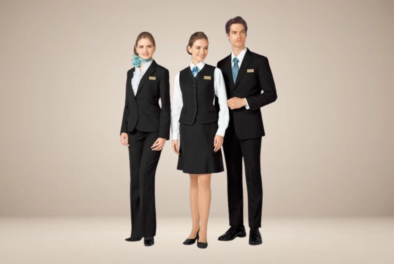 Housekeeping and service uniforms for hospitality operations