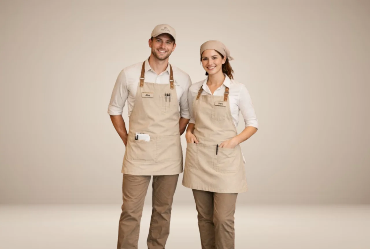 Chef coats and kitchen uniforms for hotel staff