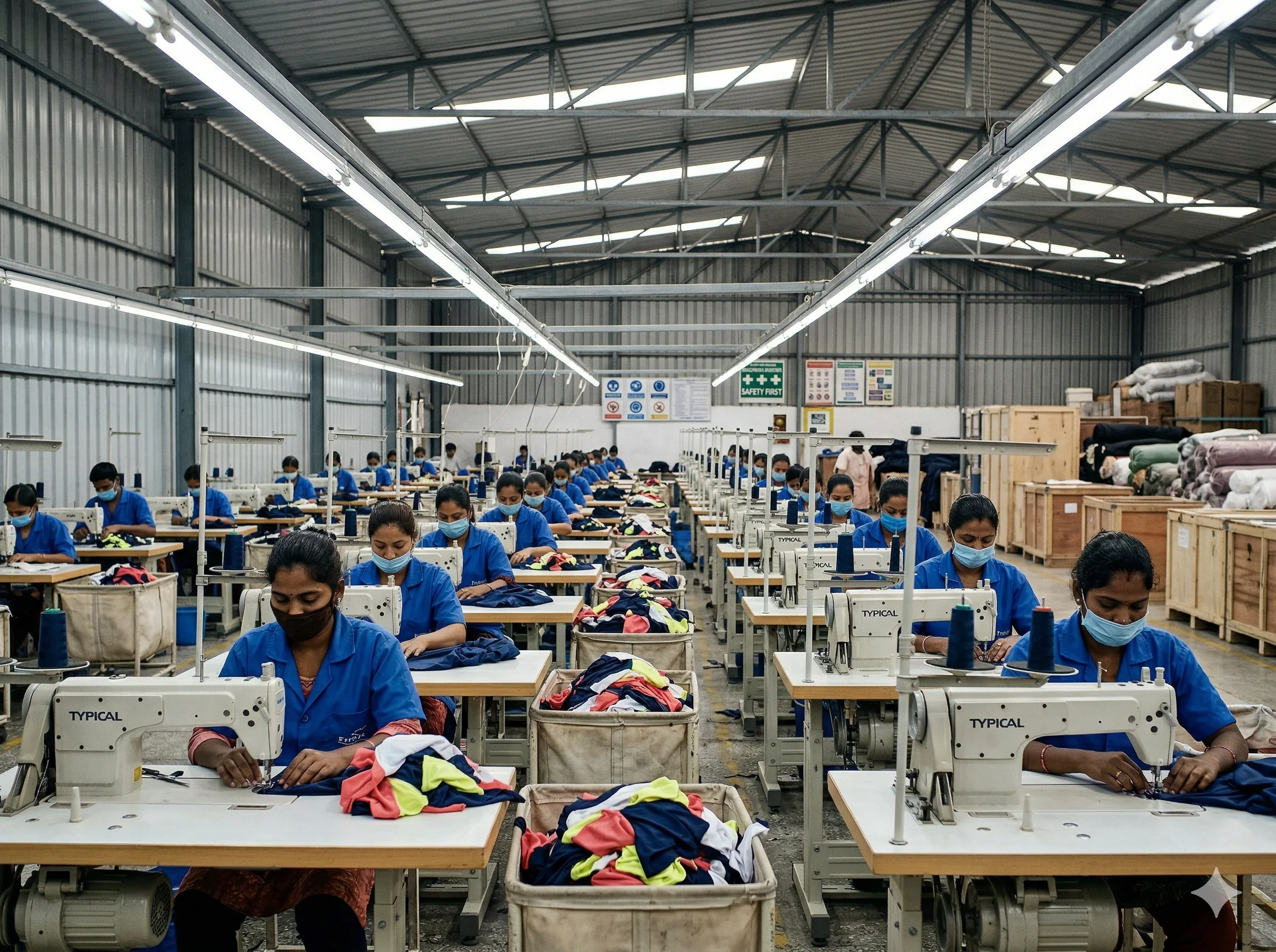 Wearzo manufacturing facility — skilled team at work